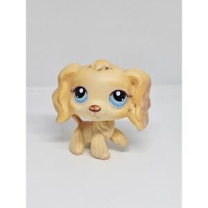 LPS Littlest Pet Shop 2005 Cocker Spaniel 91 Blue Eyes Red Magnet Authentic